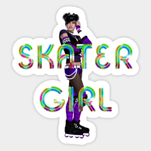 Skater Girl Sticker